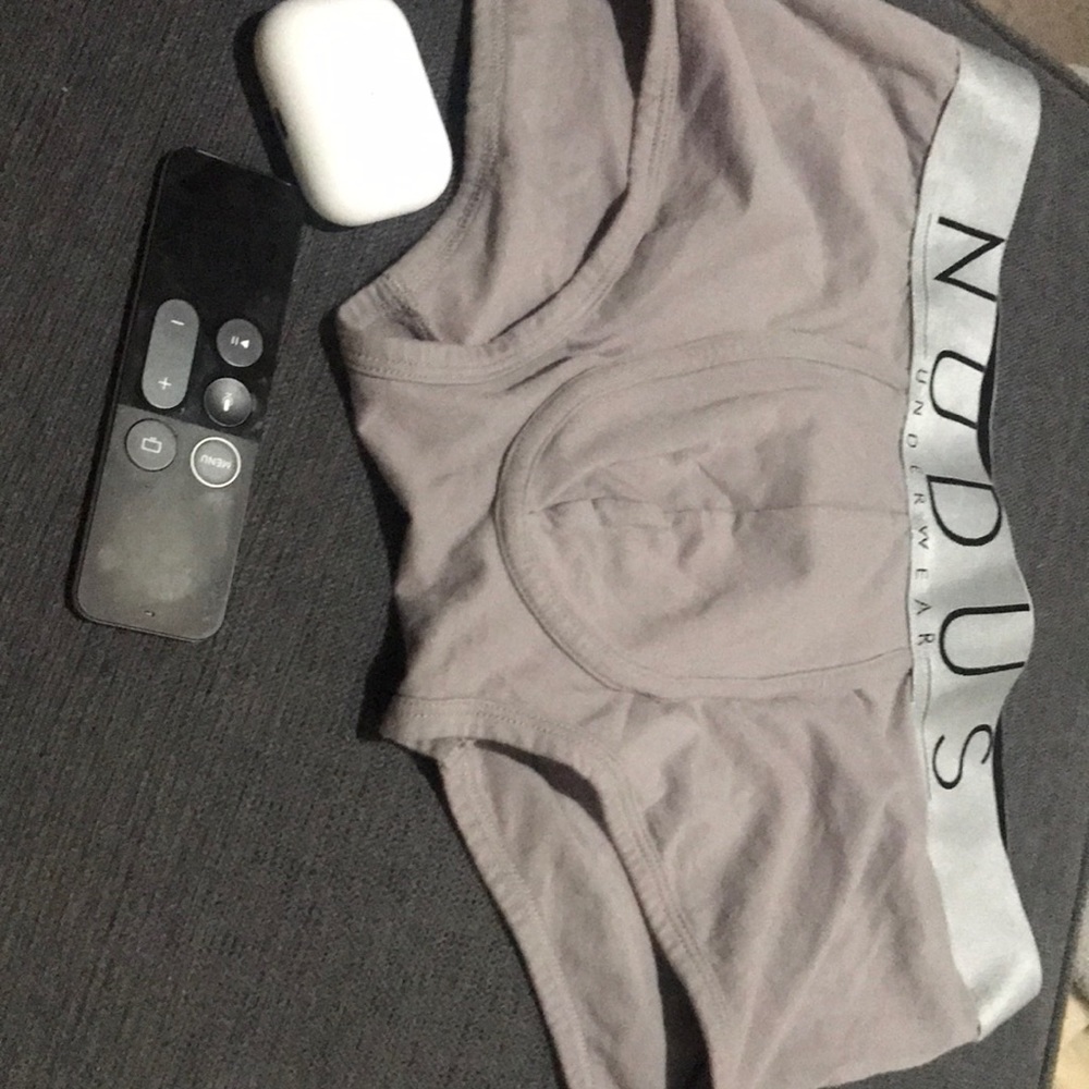 Grey boxer briefs